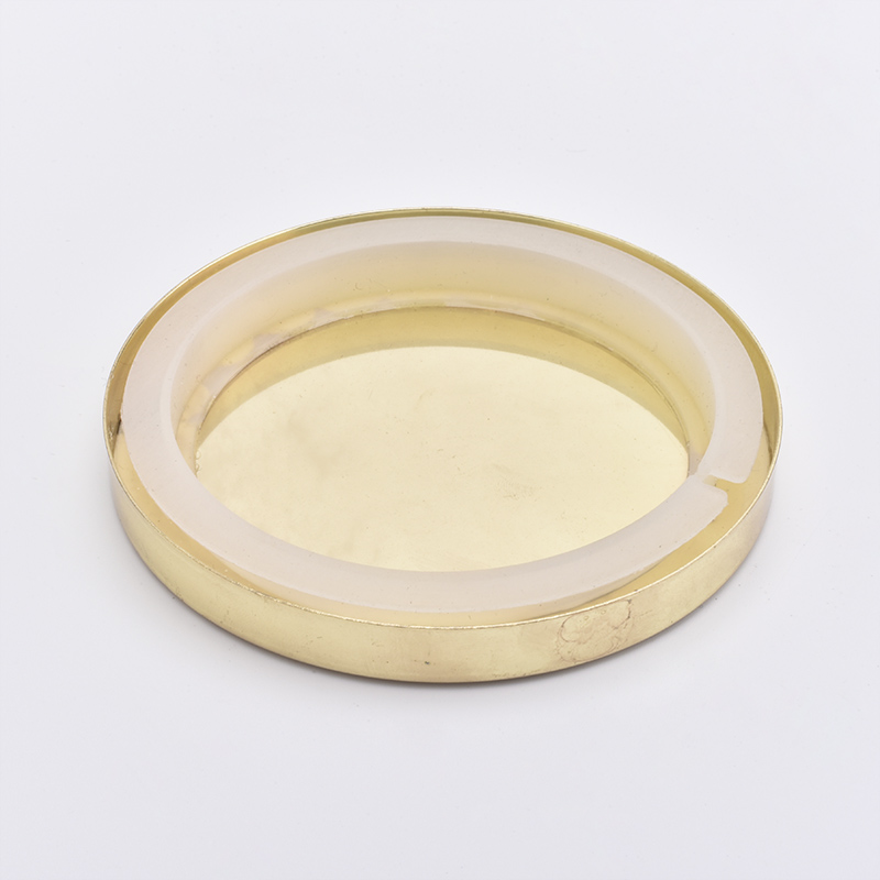 Gold Stainless steel Metal Lids for Candle Jars