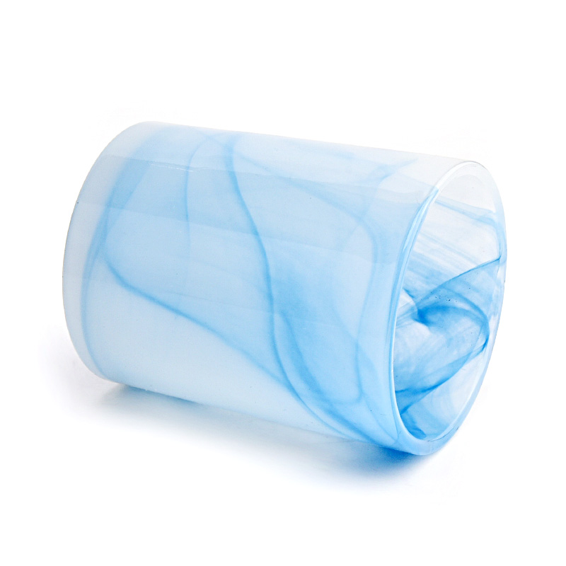 10 унций стеклянная подсвечника покраска стеклянная банка свеча для домашнего декора