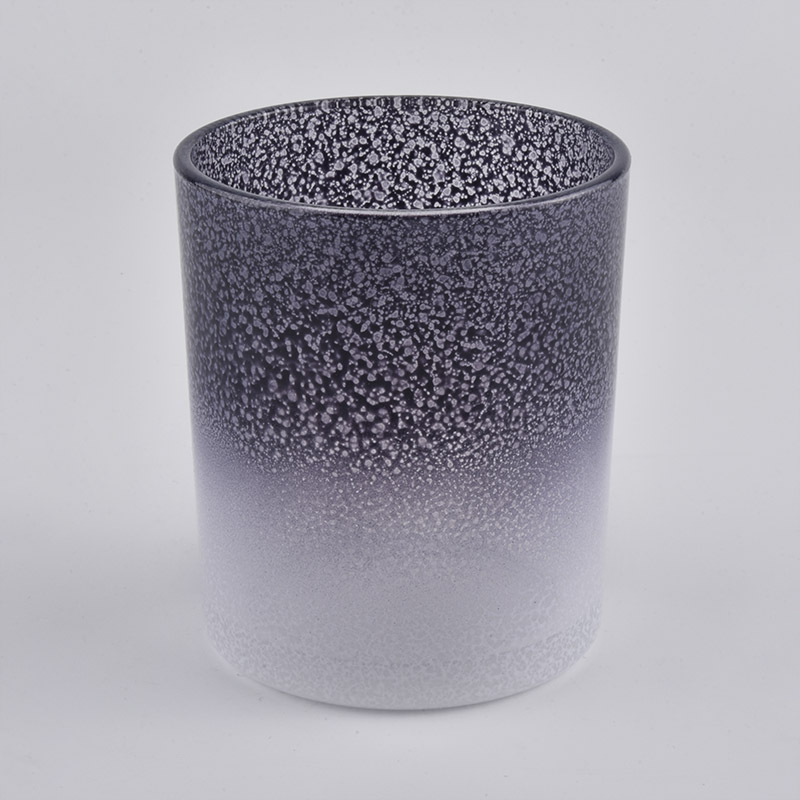 10oz glass candle holders with various decoration