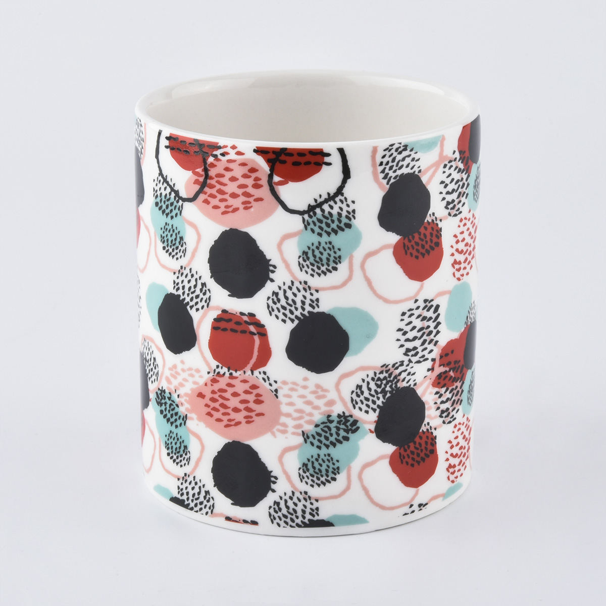 12oz cylinder ceramic candle holders for 2020 summer season