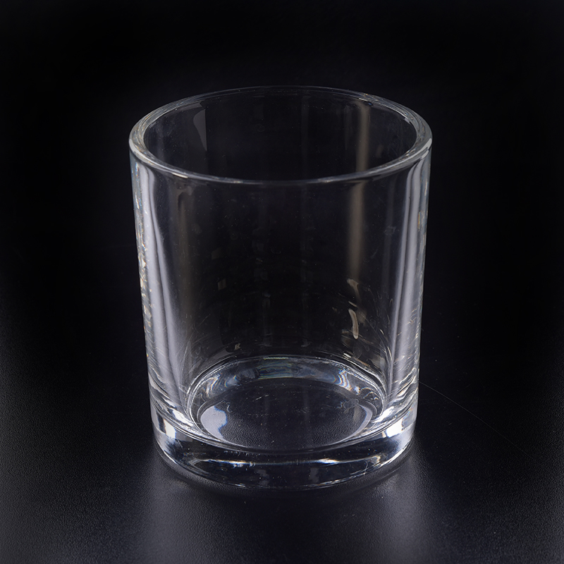 12oz filling transparent plain glass candle holder