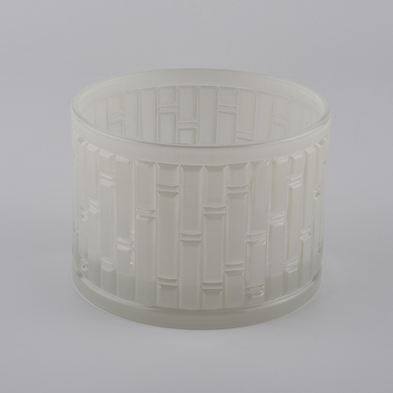 14 أوقية حامل شمعة زجاجية منقوشة