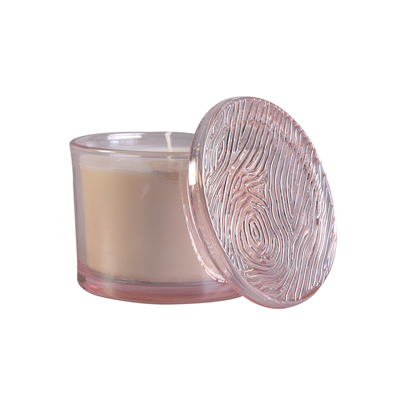 16 أوقية حاويات شمعة زجاجية اسطوانة والغطس تنقش الشاشة Pringting OEM