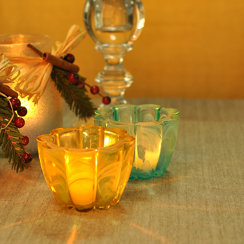 2015 new design votive galss candle holder
