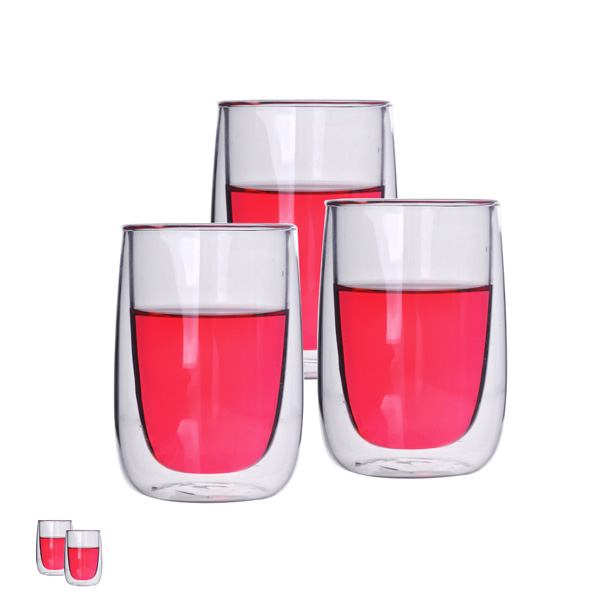 238 ml de borosilicato vidro duplo