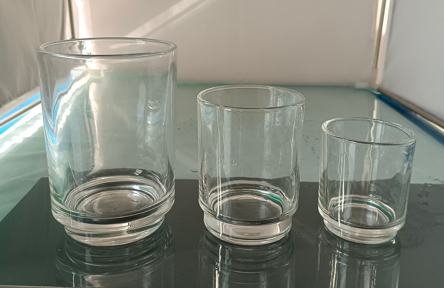 3 tailles Jar de bougie piédestal