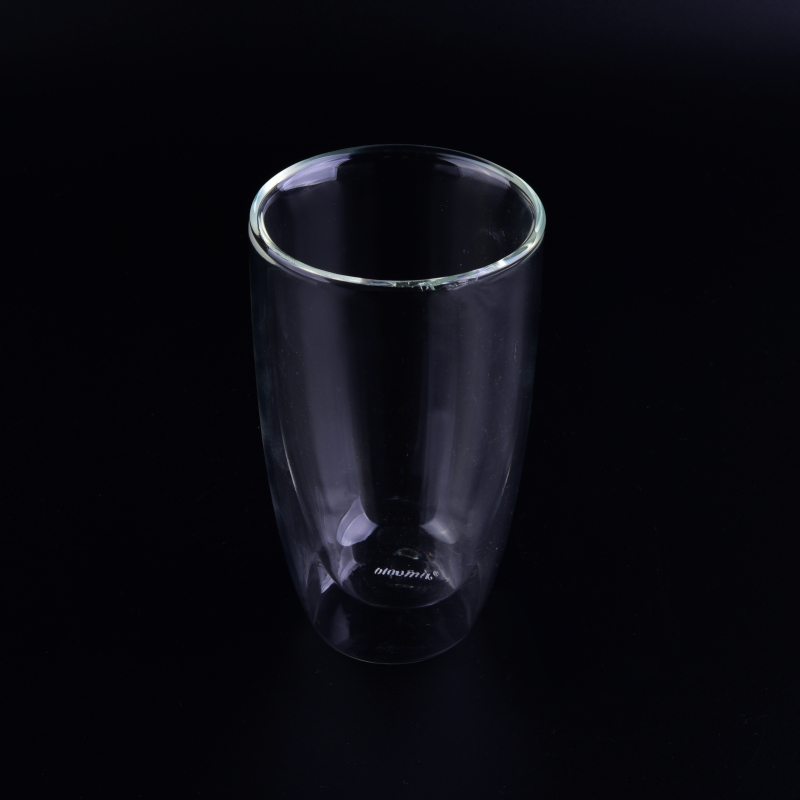 390ml Hot Borosilicate Popular Double Wall Glass Cup Para Chá Café