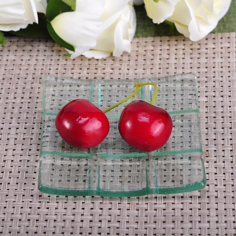 4 квадрат стеклянной пластины блюдо для удовольствия