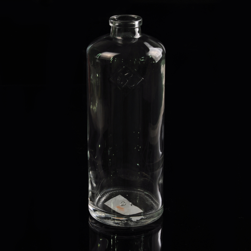 500mlclear lungo corpo della bottiglia di vino di vetro