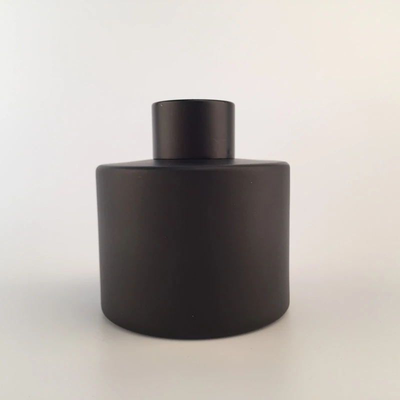 50ml 100ml 120ml matte black glass diffuser bottle with reed