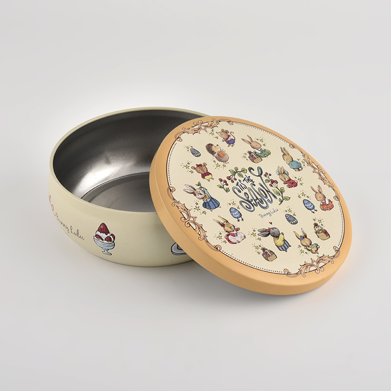 520ml Luxo Elegante Tin Vella Container com tampa