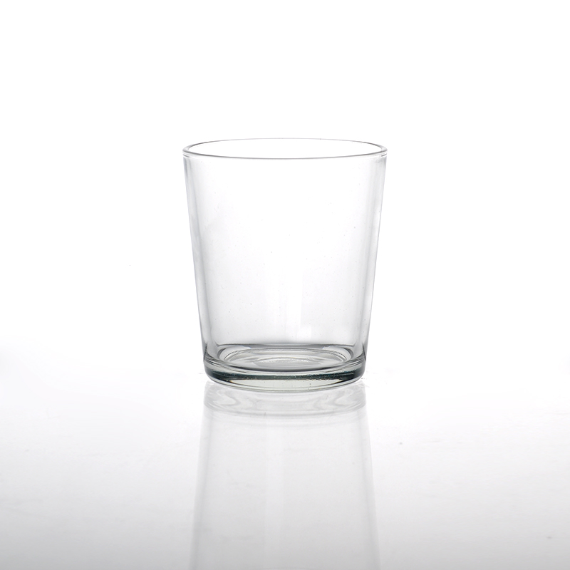 540ml trasparente forma rotonda portacandele in vetro