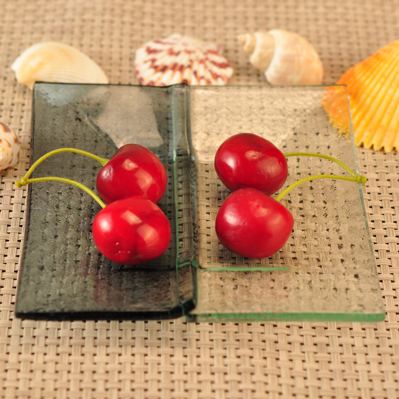 Plat en plaque verre Design unique 6'' de Relish