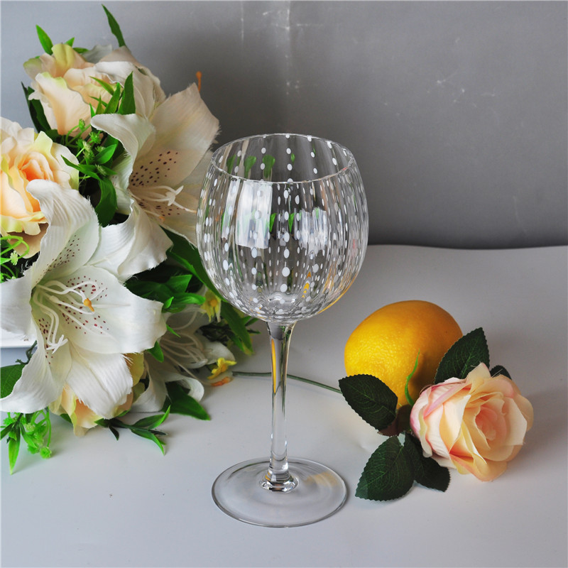 630ml chiaro Martini vetro soffiato a bocca