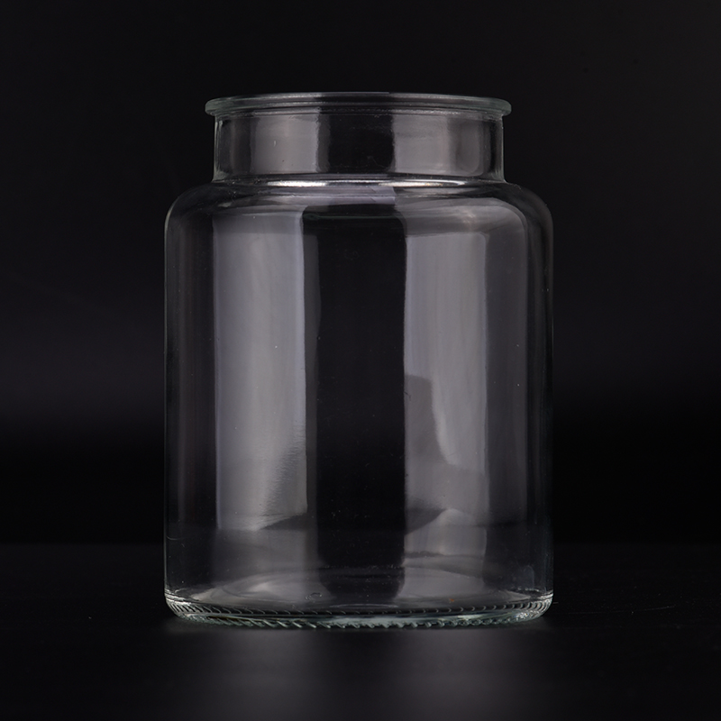 663ml balang lilin kaca mewah yang jelas untuk membuat lilin