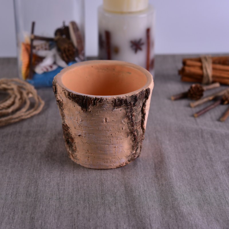 688ml Yellow Clay Candle Container Set of 3