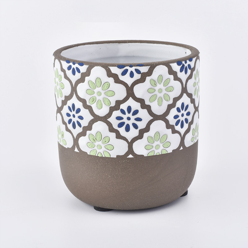 6 uncji unikalnych ceramicznych słoiczków na świece hurtowo