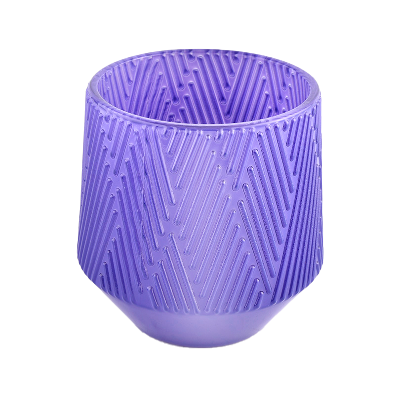 Modello in rilievo con candela in vetro da 13oz 13oz