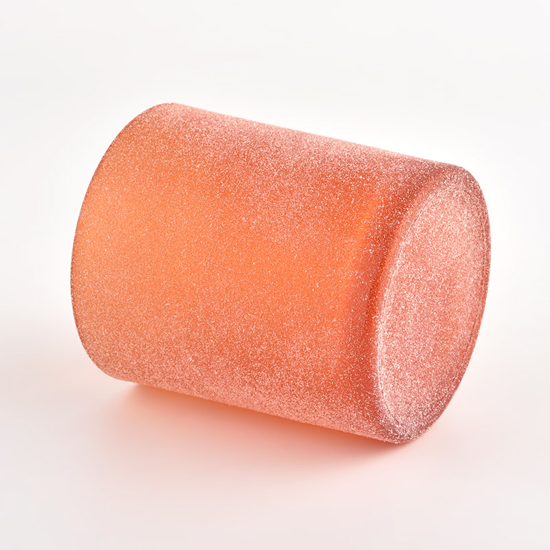 8 Oz Orange Glass Jar Pachnący świece do Home Hurt