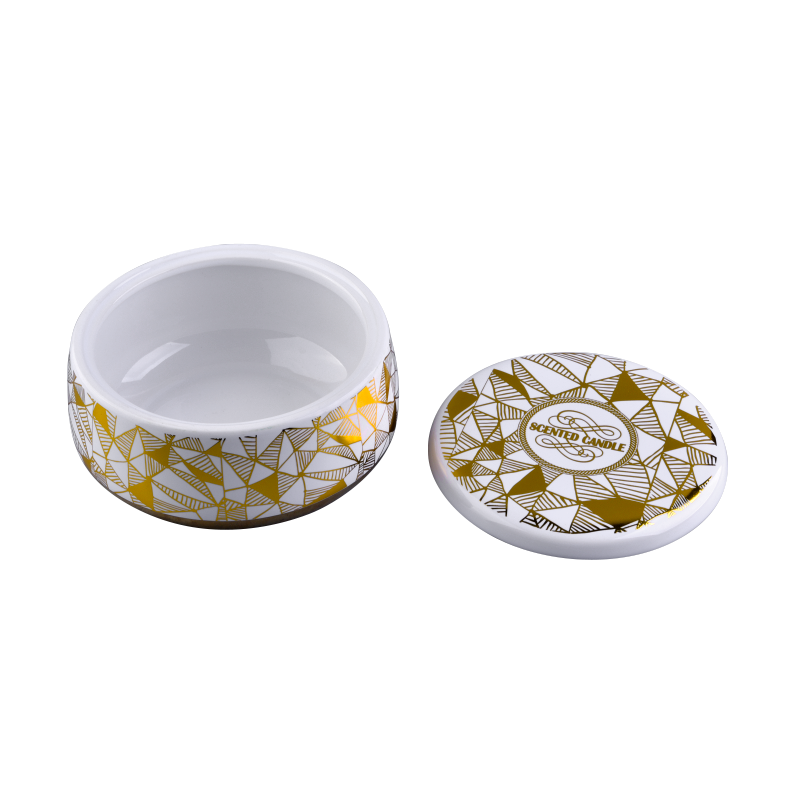 800 мл 28 унций роскошные керамические банки свечей с печатью с крышкой