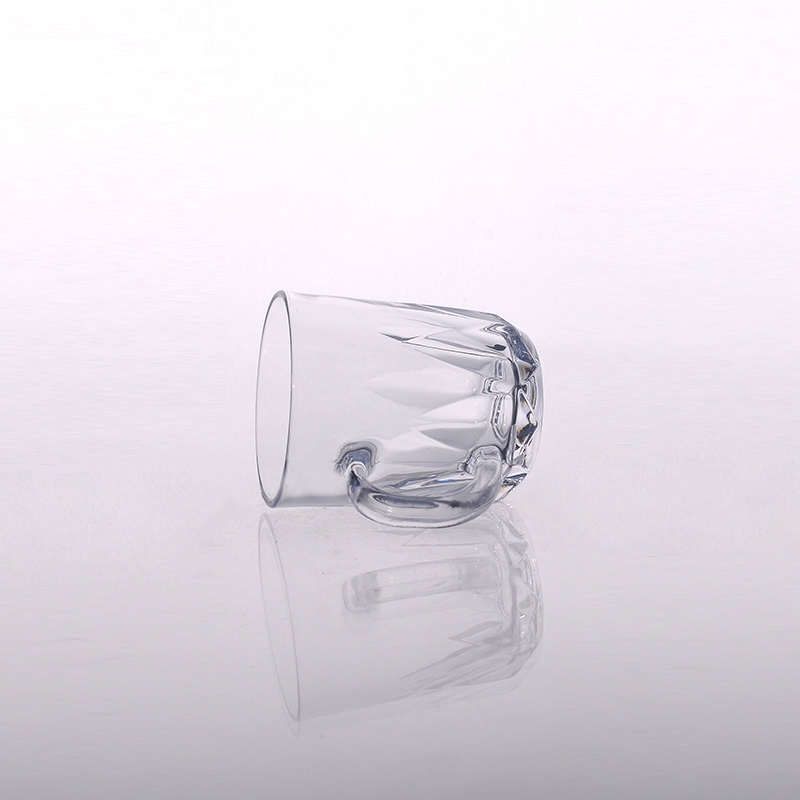 9 oz patrón claro taza de café de cristal