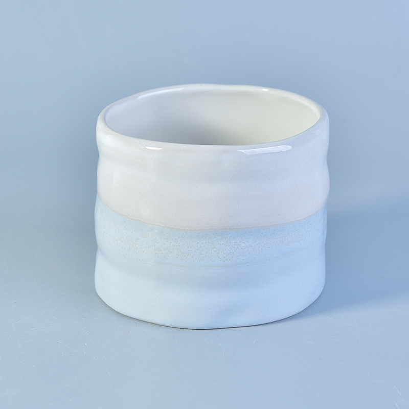 9oz手绘陶瓷蜡烛罐为家庭装饰