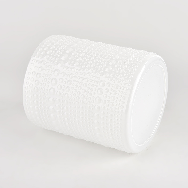 Piękne tłoczone szklane szklane zaopatrzenie jar