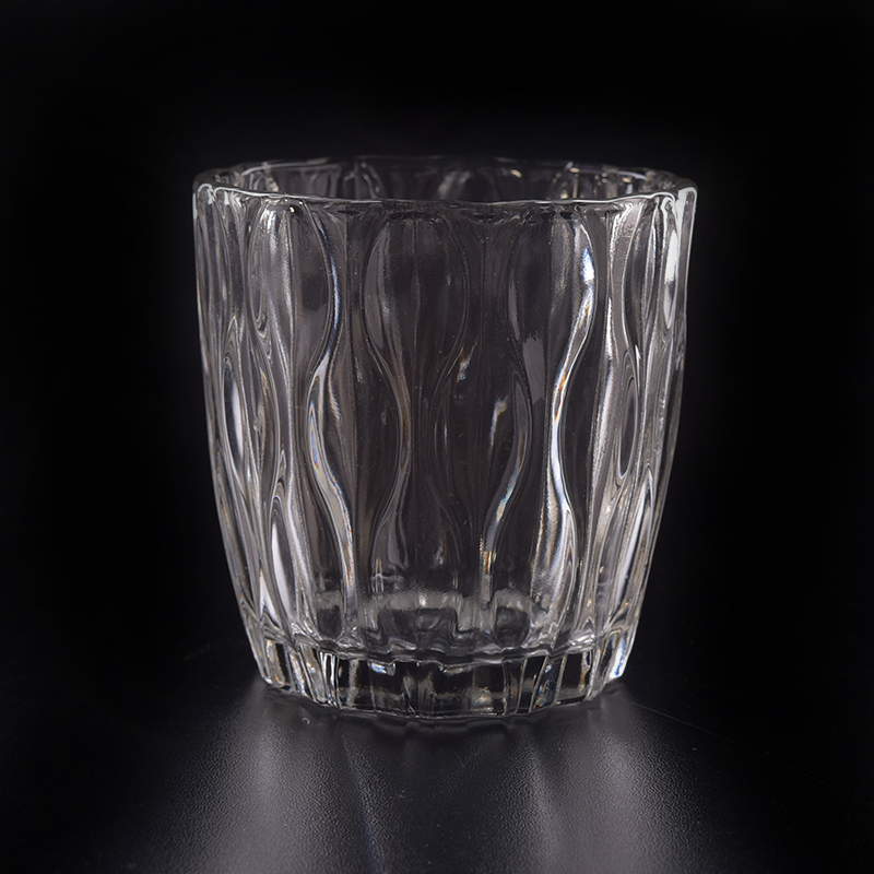 Best seller 10oz transparent glass candle holder