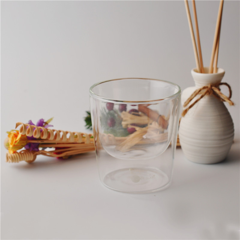 Borosilicate Double Wall Pyrex Drinking Glass