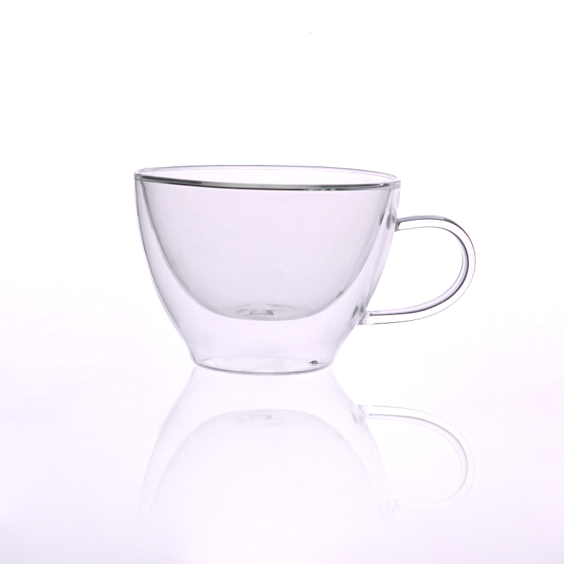 Borosilicate double wall coffee cup