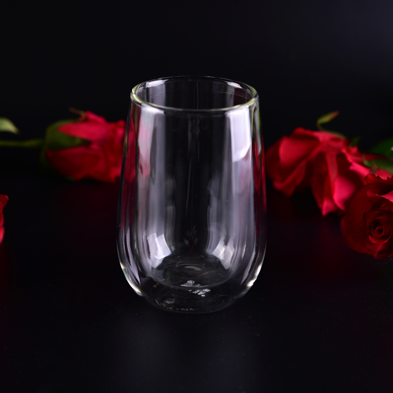 doppia parete bicchiere in vetro borosilicato bere