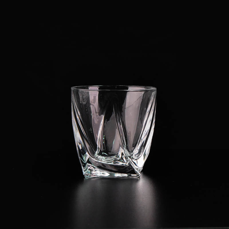 fabricação chinesa irregular whiskey copo de fundo grosso