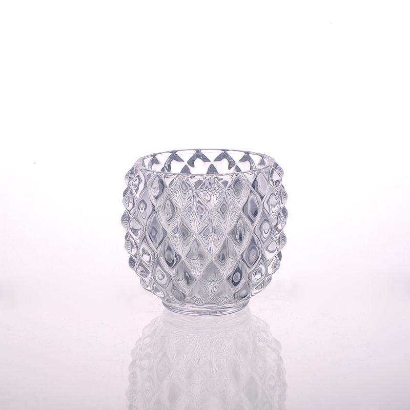Decoración de boda de China proveedor lujo vidrio vela titular