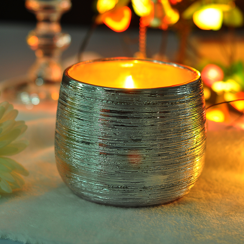 Classic Jasper ceramic candle holders