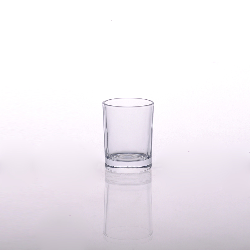 Прозрачные держатели для свечей из стекла круглой формы для украшения