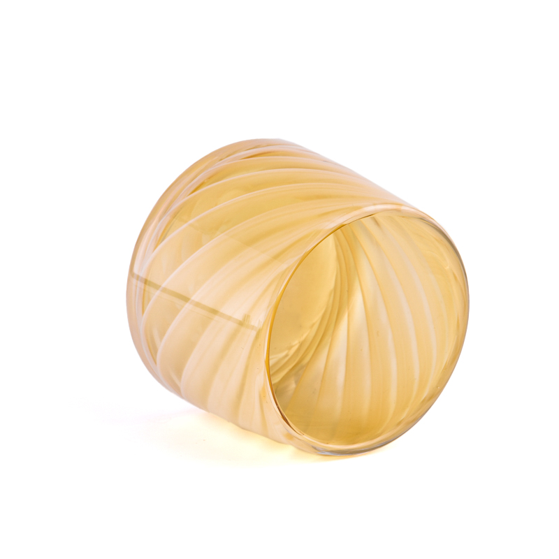 定制独特的豪华点彩色水晶蜡烛支架家居装饰玻璃蜡烛罐