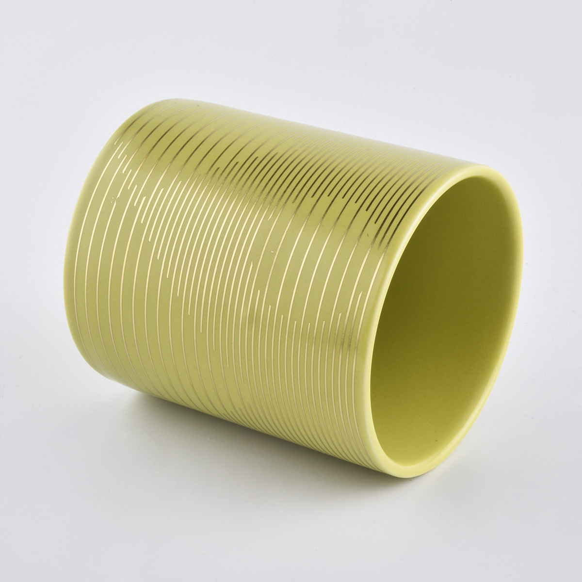 Candelabro de cerámica personalizado candelabro de porcelana tarros de vela para la decoración de la boda en casa