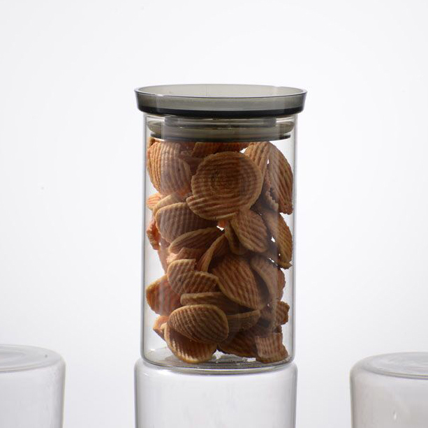 Custom different size borosilicate glass container for food