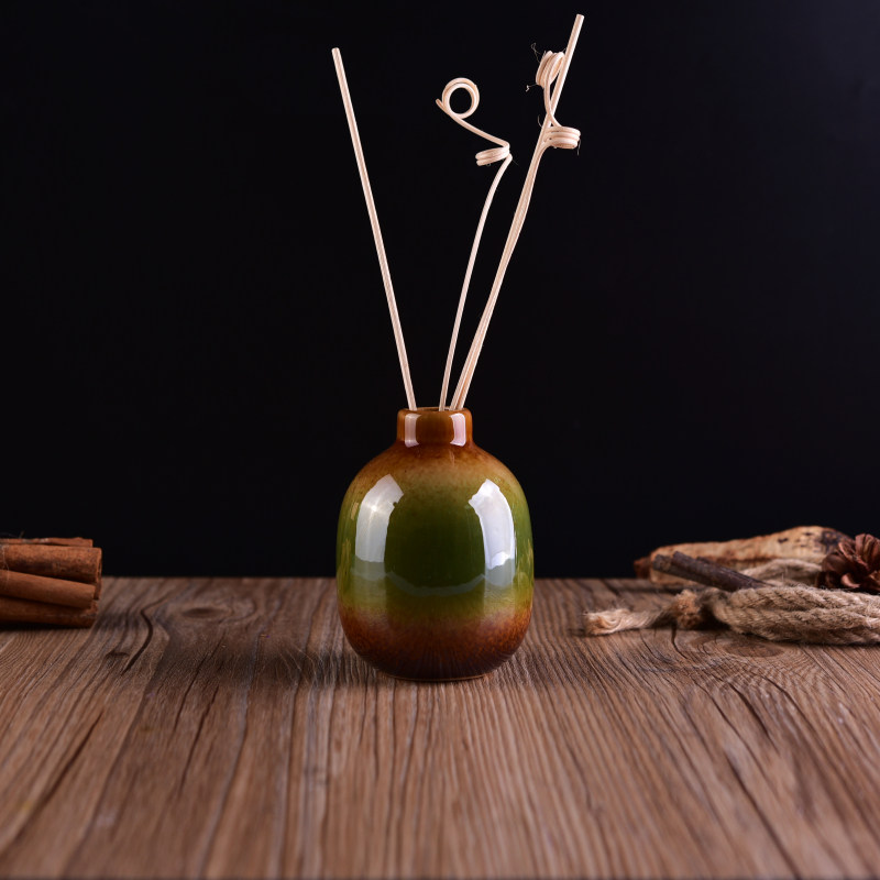 Decorative aroma ceramic diffuser bottle