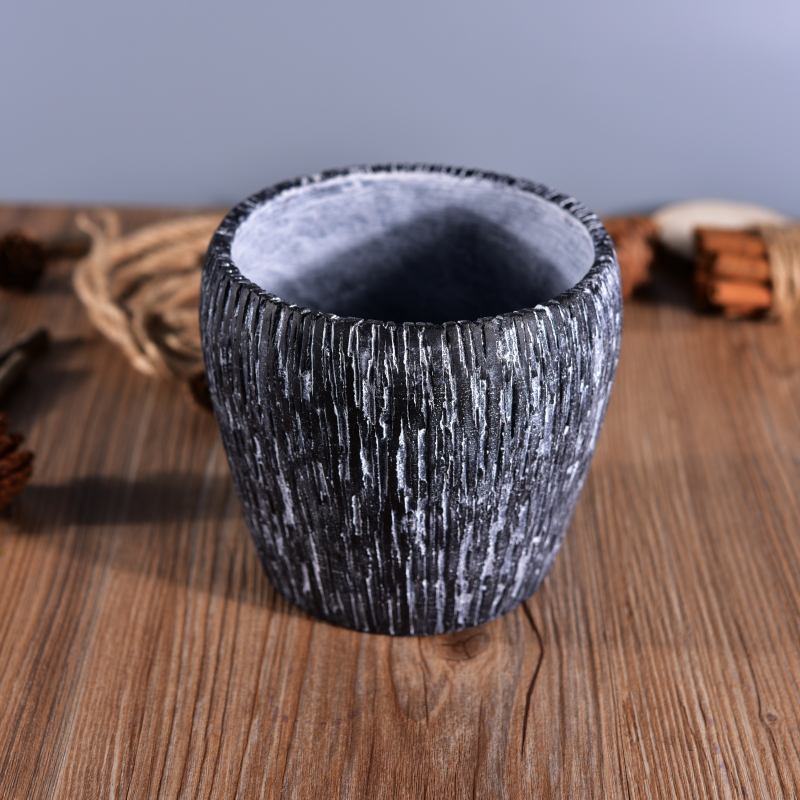 Hiasan kosong pemegang lilin konkrit