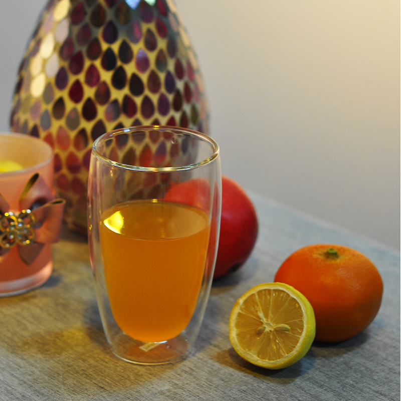 прочный двойной стенки чашки стекло ясно из боросиликатного стекла чая Чашку