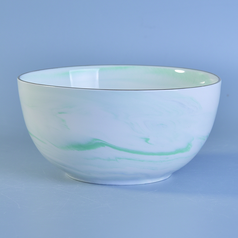 Elegant marble style ceramic bowl for kitchen