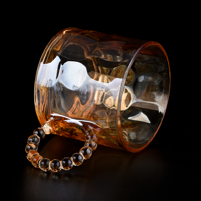 卸売 8 オンス 10 オンスのユニークな香りのキャンドル容器カスタム ガラス キャンドル ジャーを一括で