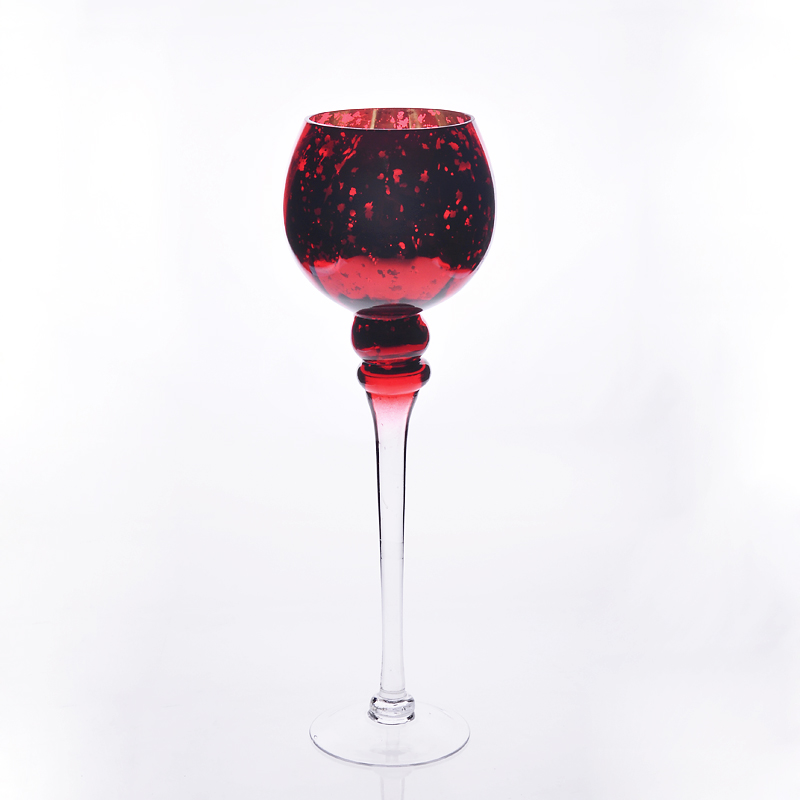 Fine craft glass candle holder wedding