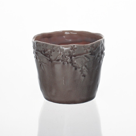 Flaw ceramic candle holder crackle candle jar