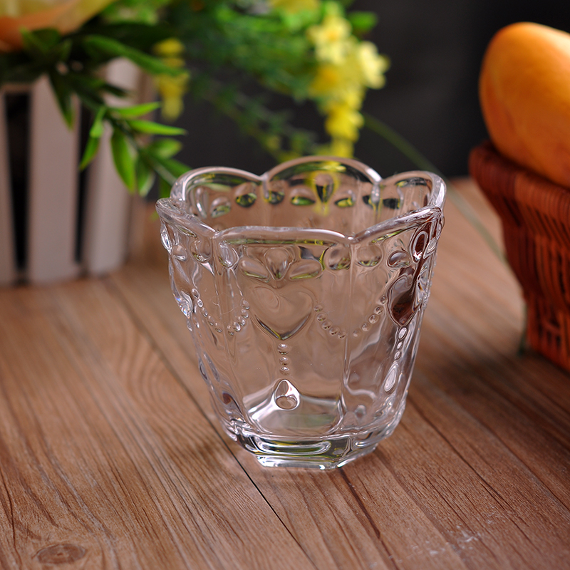 Fiore modello supporto di vendita caldo di candela con orlo petalo