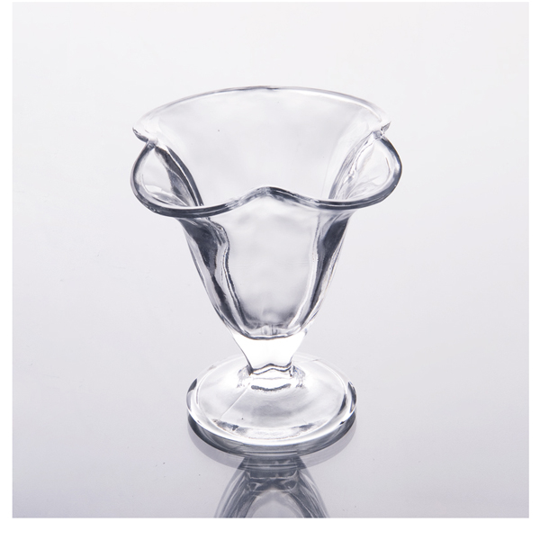 Reticolo di fiore forma rotonda gelato / dessertcup