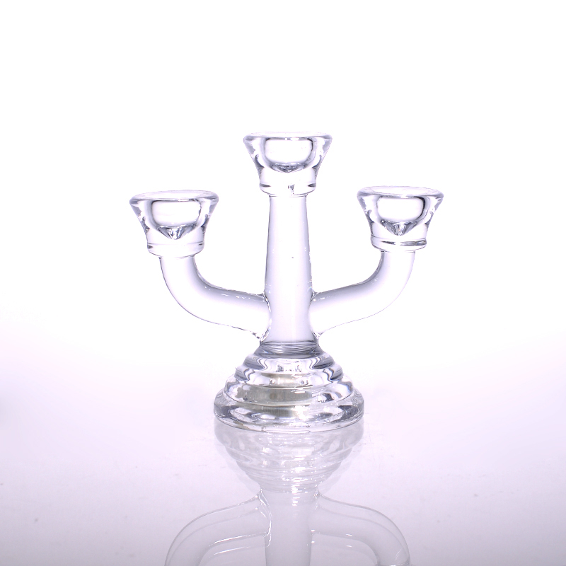 Vidro de cristal vela votiva titular peça central holde vela para Tealights e Taper Candles