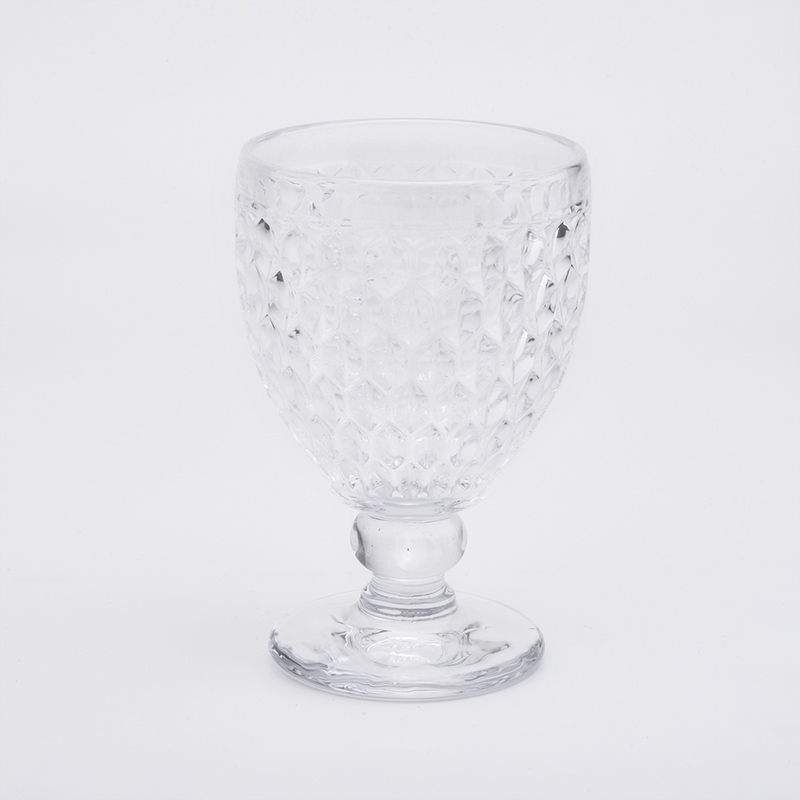 Hoders in vetro con base in vetro con calici in vetro da decorazione domestica