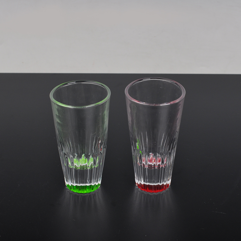 Glass candle holder with child free style